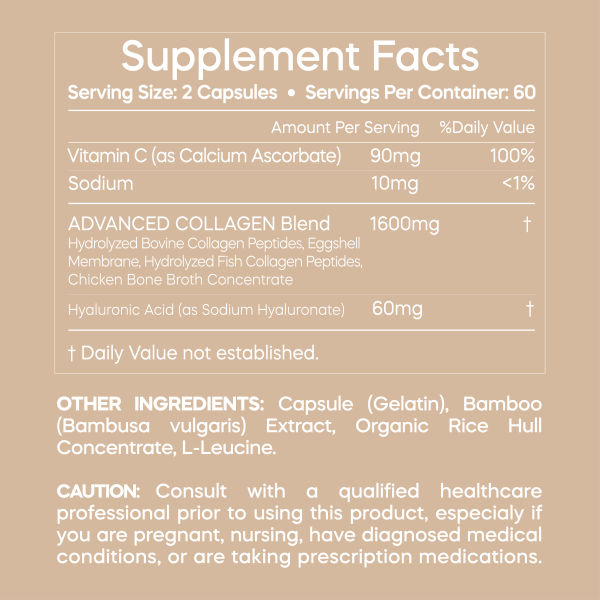 advanced collagen supplement facts